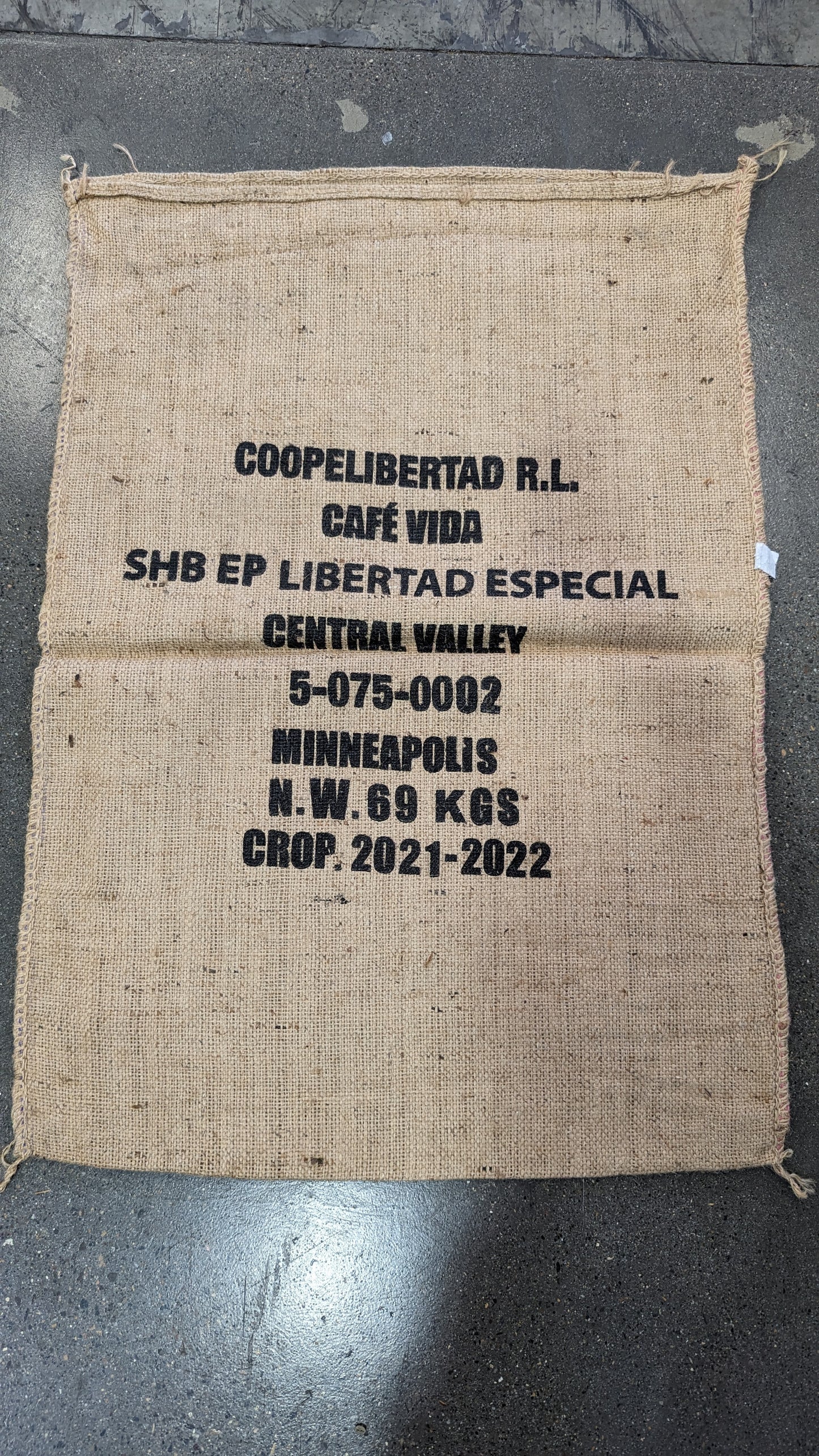 Costa Rica - Burlap Bag #3
