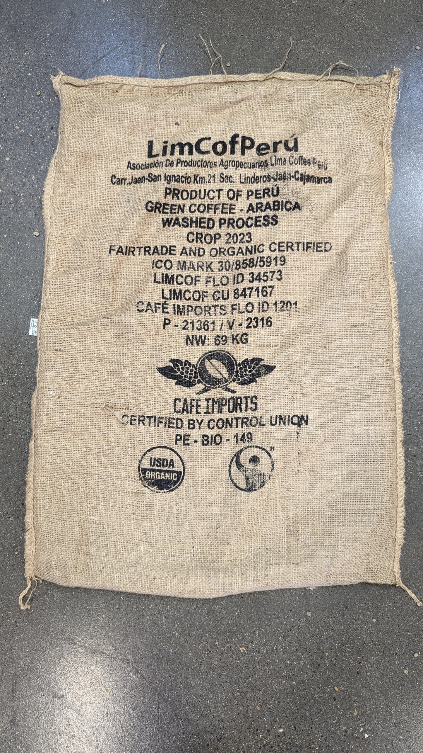 Peru - Burlap Bag