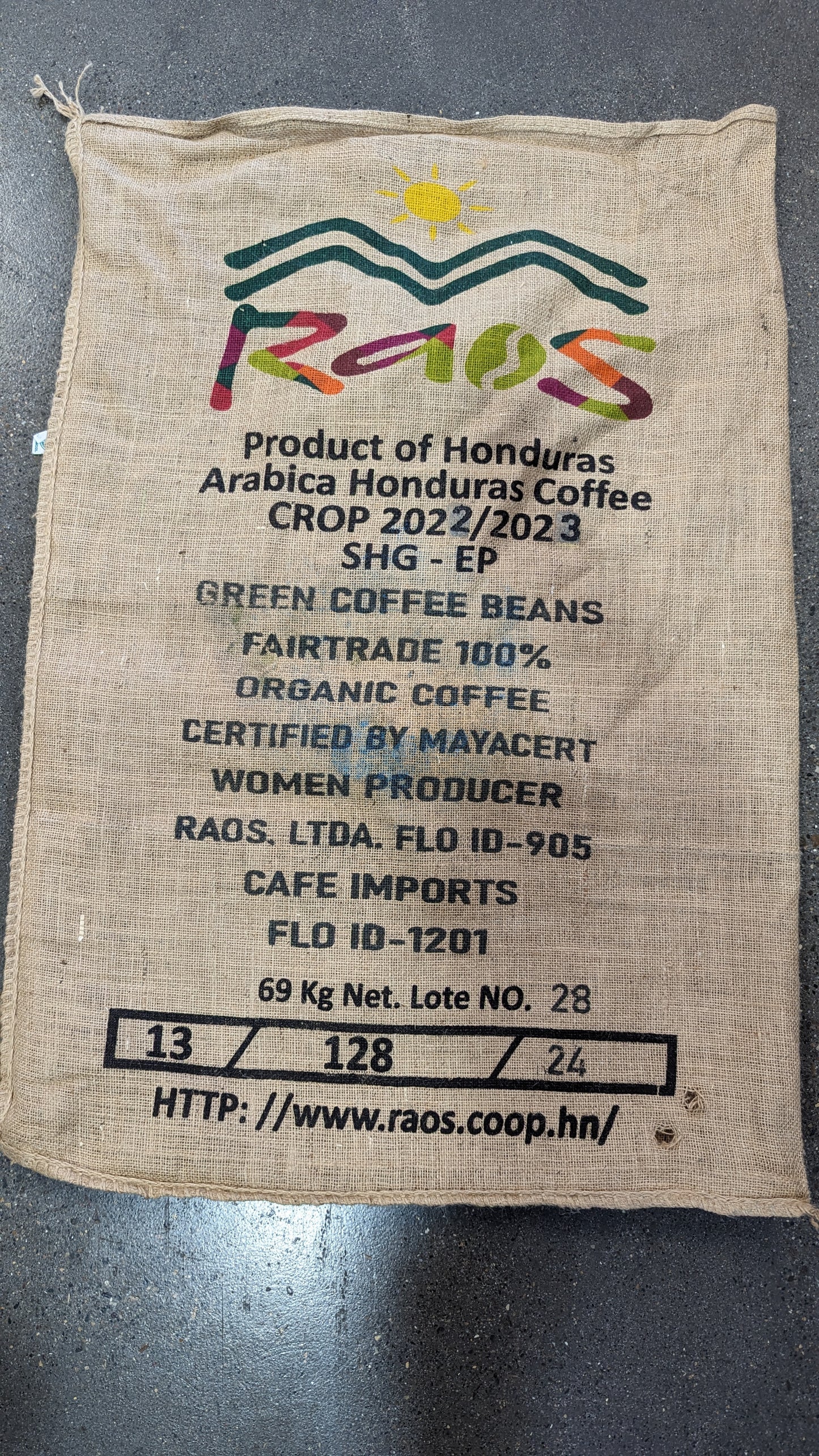 Honduras - Burlap Bag #2