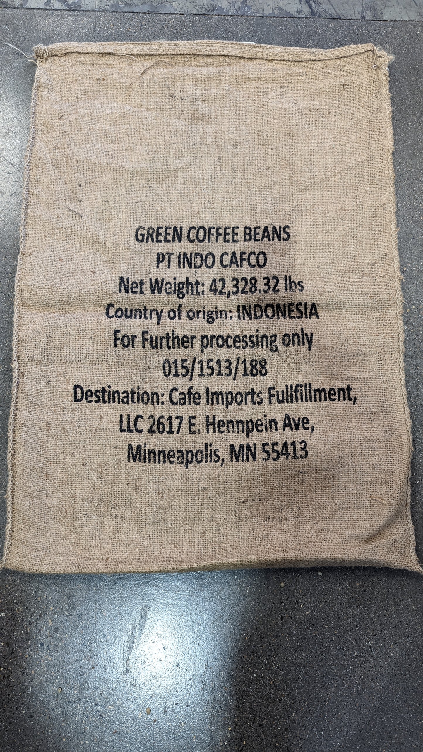 Sumatra - Burlap Bag #2