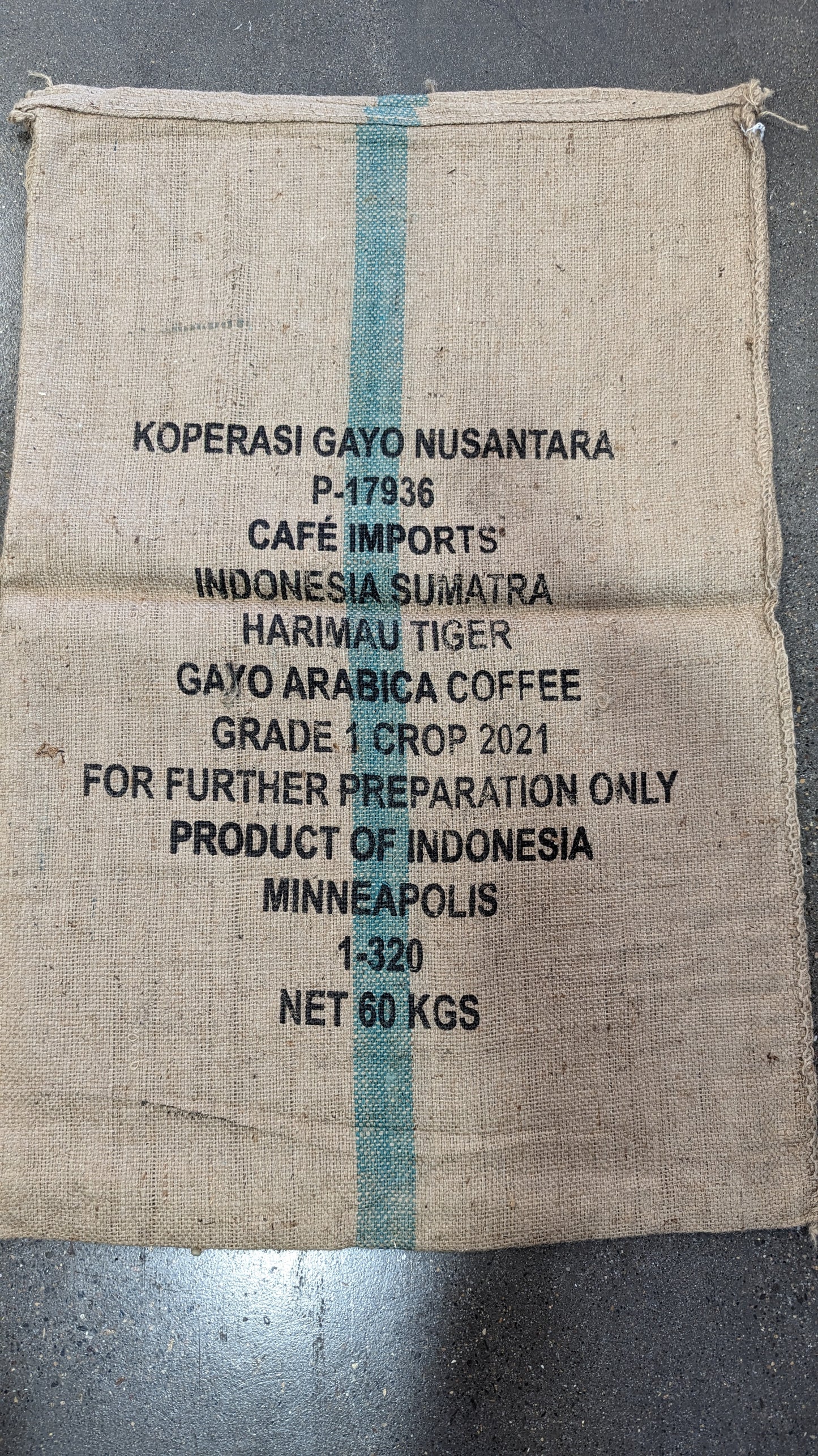 Sumatra - Burlap Bag #3